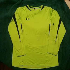 Under Armour Boys Lime Green L/S shirt
